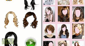 Girls hair style face changer