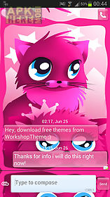 pink cats theme 4 go sms pro