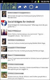 social widgets