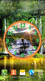 waterfall clock widget