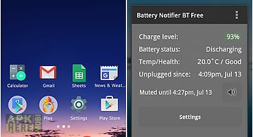 Battery notifier bt free