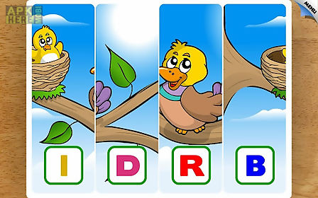 kids animal first words puzzle