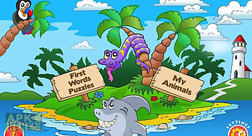 Kids animal first words puzzle