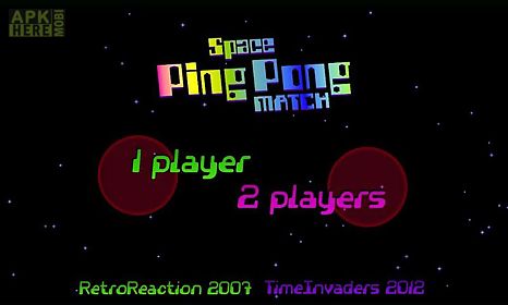 space ping pong match