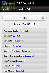 html5 supported for android