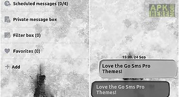 Whitewashed go sms theme