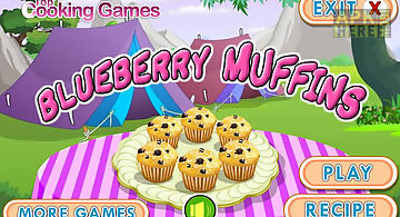 Blue berry muffins cooking