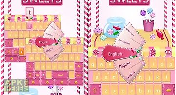 Sweets go keyboard theme