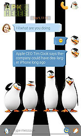 go sms penguins theme