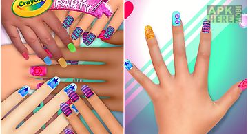 Crayola nail party: nail salon