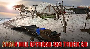 Snow hill offroad 4x4 truck 3d