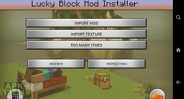 Lucky block mod minecraft pe
