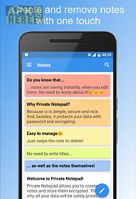 private notepad - notes