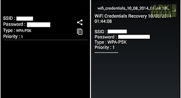 Wifi credentials recovery★root