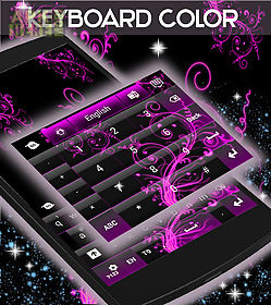 color keyboard neon pink
