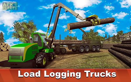 logging harvester truck