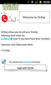 onsay for twitter -sns phone-
