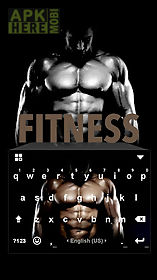 fitness kika keyboard theme