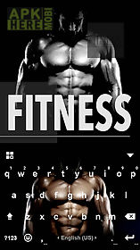 fitness kika keyboard theme