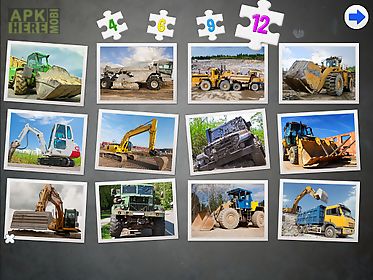 trucks & cars -puzzle for kids