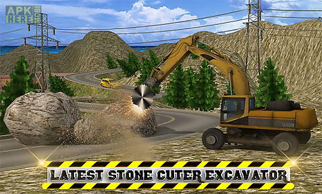 heavy excavator: stone cutter
