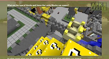 Lucky gold blocks for mcpe