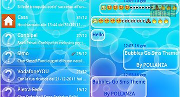 Go sms bubbles theme