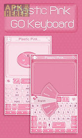 plastic pink go keyboard theme