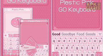Plastic pink go keyboard theme