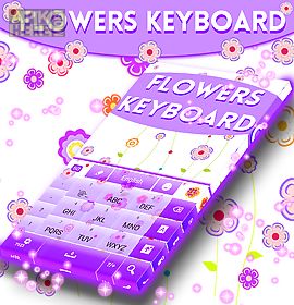 flowers keyboard theme