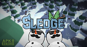 Sledge: snow mountain slide