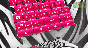 Keyboard backgraund zebra