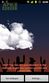 cloudy sky  live wallpaper
