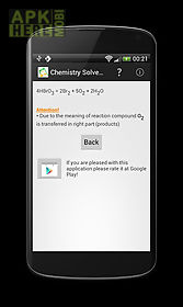 chemistry solver for reactions