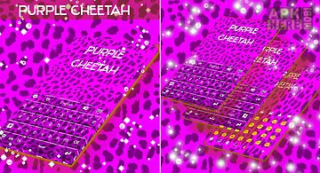 Purple cheetah keyboard