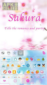 sakura theme for kika keyboard