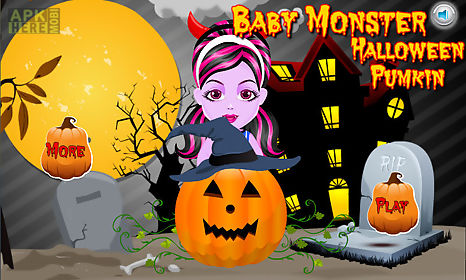baby monster halloween pumpkin decoration
