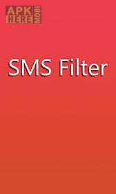 sms filter