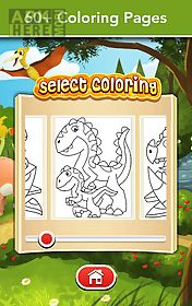 dino coloring game
