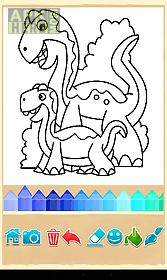 dino coloring game