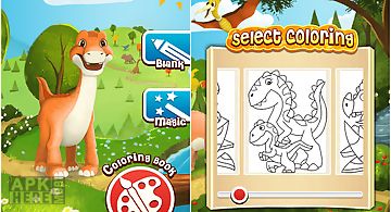 Dino coloring game
