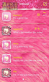 go sms pro luxury pink theme