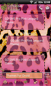 pink leopard theme for go sms