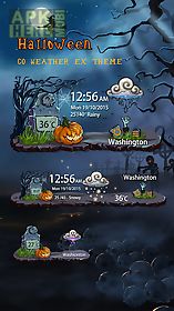 halloween weather widget theme