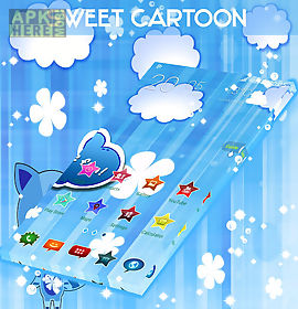 sweet cartoon go theme