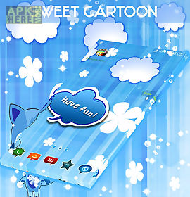 sweet cartoon go theme