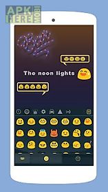 neonlight theme emoji keyboard