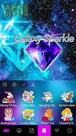 galaxy sparkle kika keyboard