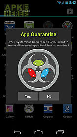 app quarantine root/freeze