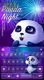 panda night kika keyboardtheme